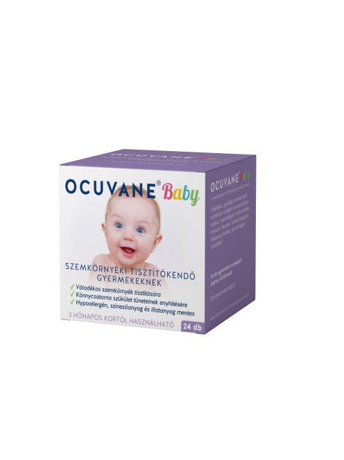 OCUVANE Baby szemkörnyéki tisztítókendő gyermekeknek 