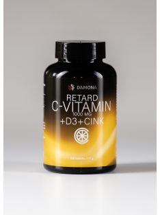Damona C-vitamin 1000 mg + D3 + cink retard (100x)