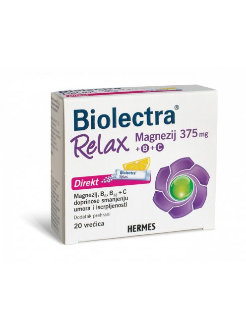 Biolectra Relax Magnézium 375 mg + B + C Direct LEJÁRAT2024.03